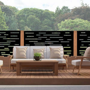 Balustrades Low Deck Fences: Laser Cut Balustrade Panel - The Horizontal Lines