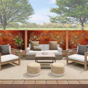 Koru Cascade (Right) - Laser Cut Decorative Balustrade Panel ( 1735 x 1100 mm)