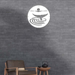Whale Tail- Laser Cut Metal Wall Art