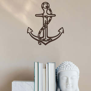 Powder Coated Metal Wall Art: Laser cut wall Art - Anchor
