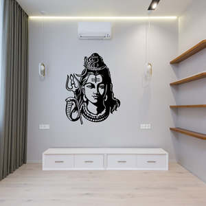 Powder Coated Metal Wall Art: Shiva- The Supreme God of Transformation and Destruction