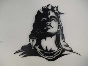 Powder Coated Metal Wall Art: Powder Coated Adiyogi - The First Yogi ** Clearance **