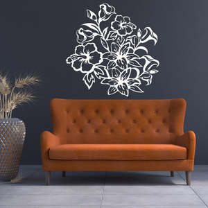 Powder Coated Metal Wall Art: The Flower Bed - Metal Art & Wall Decoration