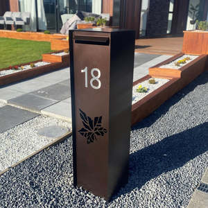 "SONI - Maple" Tower Type Free Standing Letterbox