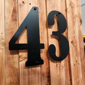 Powder Coated House Numbers Bernard (200 mm)