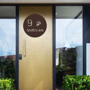 Make Your Own House Numbers & Address Signs - Large 80cm Circular