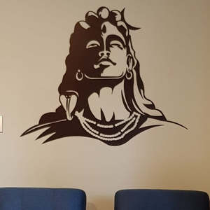 "Adiyogi - The First Yogi" - Metal Wall Art