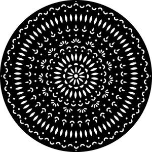 Powder Coated Laser Cut Wall Art - Mandala Tri-Vima **CLEARANCE**