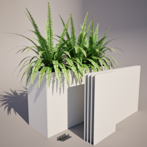 Flatpack Powder Coated Steel Trough Planter 550 mm High - Made in New Zealand