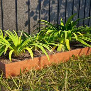 150 mm High. Corten Steel Garden Edging 3.00 mm Thick