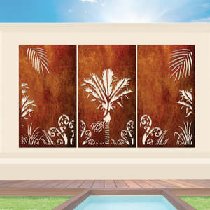 Black Friday Special - Nikau Decorative Panel Set of 3 Screens