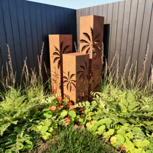 Black Friday Deal - Corten Steel Garden Sculptures -The Tropical Delight