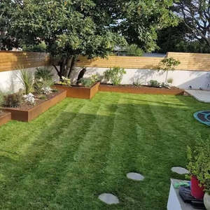 200 mm TerraEdge Rigid  Heavy Duty Corten Steel Garden Edging