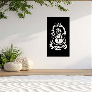 Laughing Buddha - Laser Cut Fence Panel