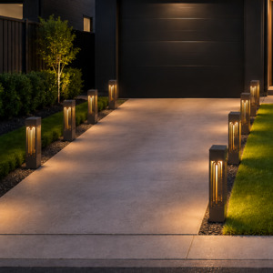 CurvaGrid - Landscape Solar Glow Bollards