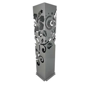 Powder Coated Laser Cut Garden Planter - Hibiscus Koru ( Bonus Solar LED Light) &hellip;