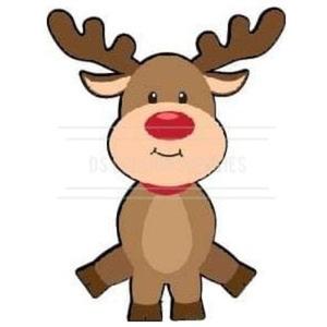 Acrylic Blanks Christmas: Acrylic - 4 Inch Standing Reindeer