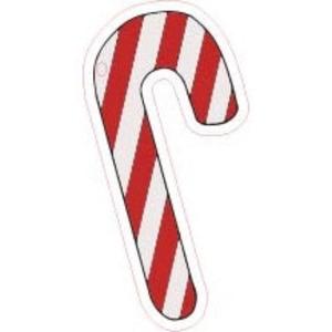 Acrylic Blanks Christmas: Acrylic - 4 Inch Candy Cane