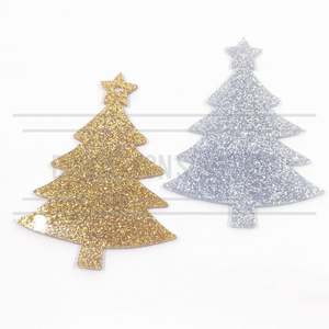 Acrylic Blanks Christmas: Acrylic - 4 Inch Christmas Tree - Glitter