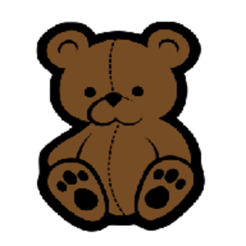 Acrylic Blanks Animal: Acrylic - Teddy