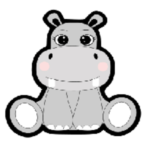 Acrylic Blanks Animal: Acrylic - Hippo