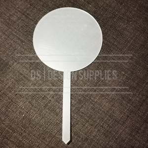 Acrylic - 4 Inch Circle Cake Topper