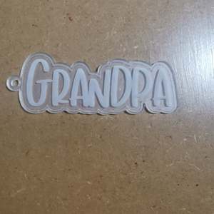 Acrylic Blanks Words: Acrylic - 3 Inch - Grandpa