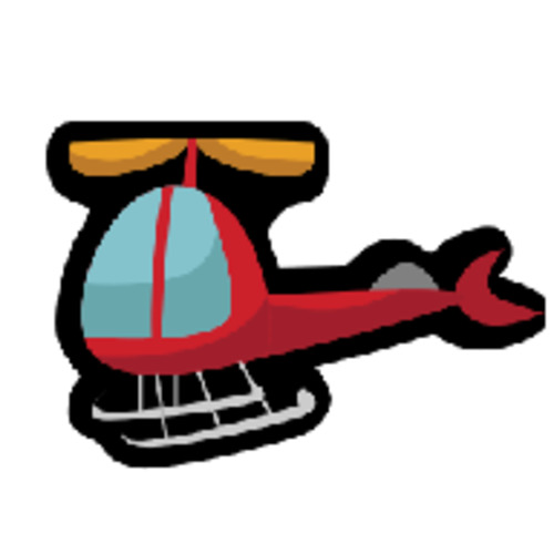 Acrylic Blanks Shapes: Acrylic - Helicopter