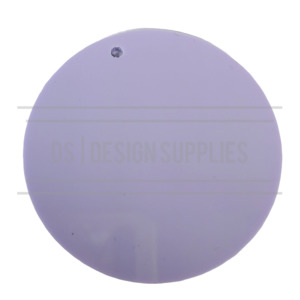 Acrylic - 2.5 inch Circle Pastel Lilac
