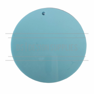 Acrylic Blank Pastels: Acrylic - 2.5 inch Circle Pastel Blue