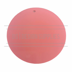 Acrylic Blank Pastels: Acrylic - 2.5 inch Circle Pastel Pink