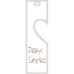 Acrylic Bookmark Luggage Tag: Acrylic - Bookmark Small with Heart Cutout