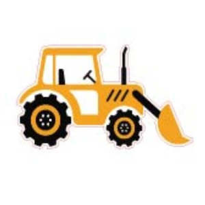 Acrylic Blanks Machinery: Acrylic - 3 Inch Digger Tractor