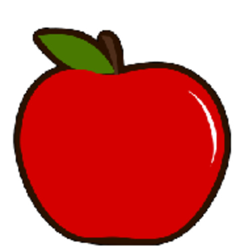 Acrylic Blank Food: Acrylic - Apple