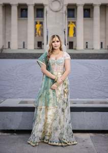 Womens Rentals: Twirling Green Lehenga