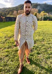 Mens Rentals: Timeless gold Sherwani