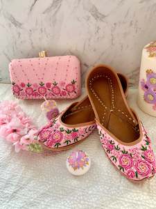 Jutti Shoes And Clutch Combo: Pretty and pink combo