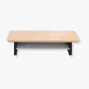 Accessories: Single Shelf Monitor Stand - Beech Veneer