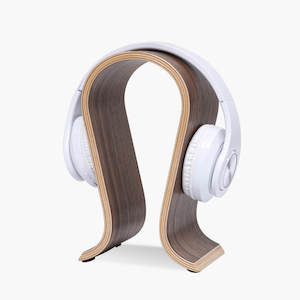 Accessories: Headphone Stand - Walnut Veneer