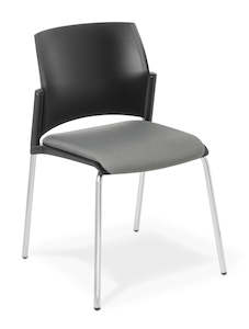 Reception And Staffroom: Eden Spring 4-Leg Chair Upholstered