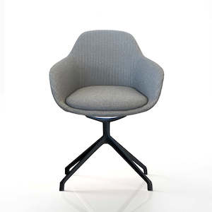 Soft Seating: Ava Chair with Black Iron Base