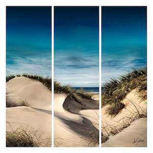 48x48 Canvas Triptychs: Sanddune Shadows - Canvas Triptych Print