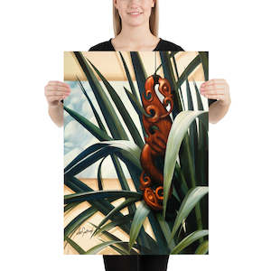 Fine Art Paper Prints Vertical: Fine Art Paper Print - Riverstone Flax