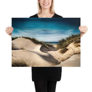 Fine Art Paper Prints Horizontal: Fine Art Paper Print - Sanddune Shadows