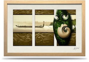 Canvas Prints Nz: Mists at Dawn - 24"x36" Framed Canvas Triptych
