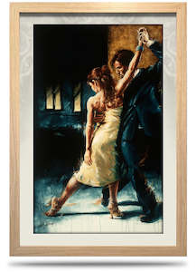 Exhale - 24"x36" Framed Canvas Print