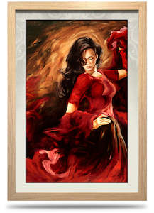 Valentina - 24"x36" Framed Canvas Print