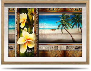 A2 Framed Canvas Prints Horizontal: Pacific Beat - A2 Framed Canvas Print