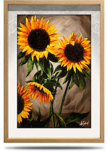Sunflower Splendour - A2 Framed Canvas Print