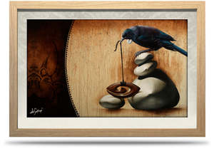 Canvas Prints Nz: Divided Grace - 24"x36" Framed Canvas Print